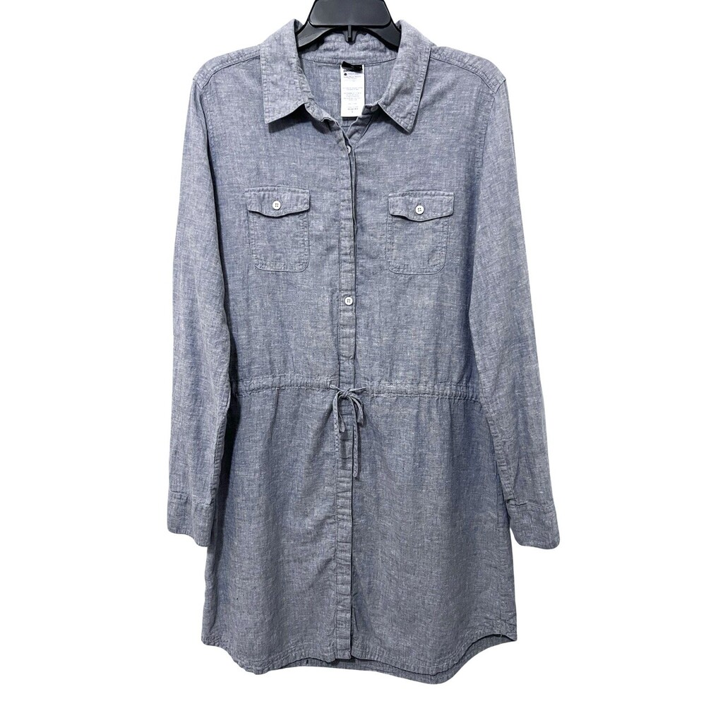 Patagonia Blue Chambray Shirt Tunic L